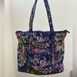 Vera Bradley cotton tote bag in Romantic Paisley
